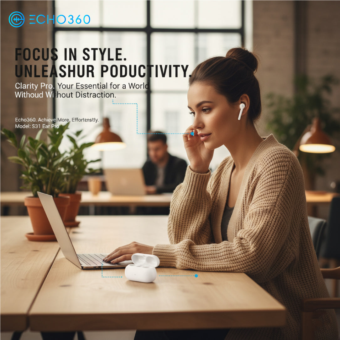 Echo360 Premium Wireless Earbuds: Next-Generation Audio