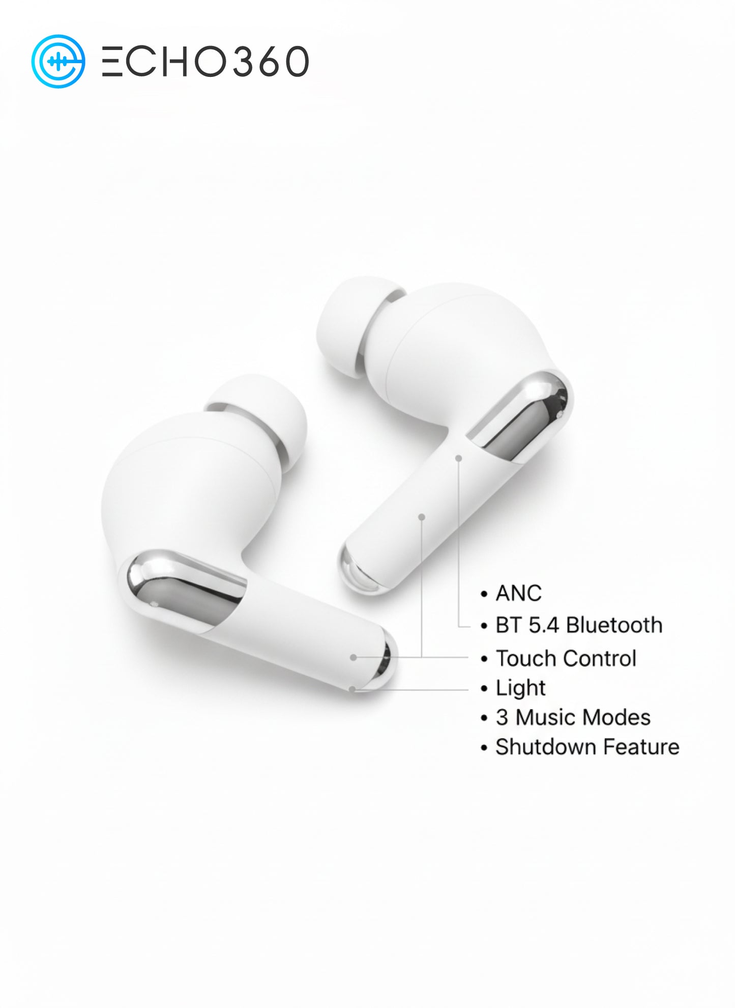 Echo360 Premium Wireless Earbuds: Next-Generation Audio