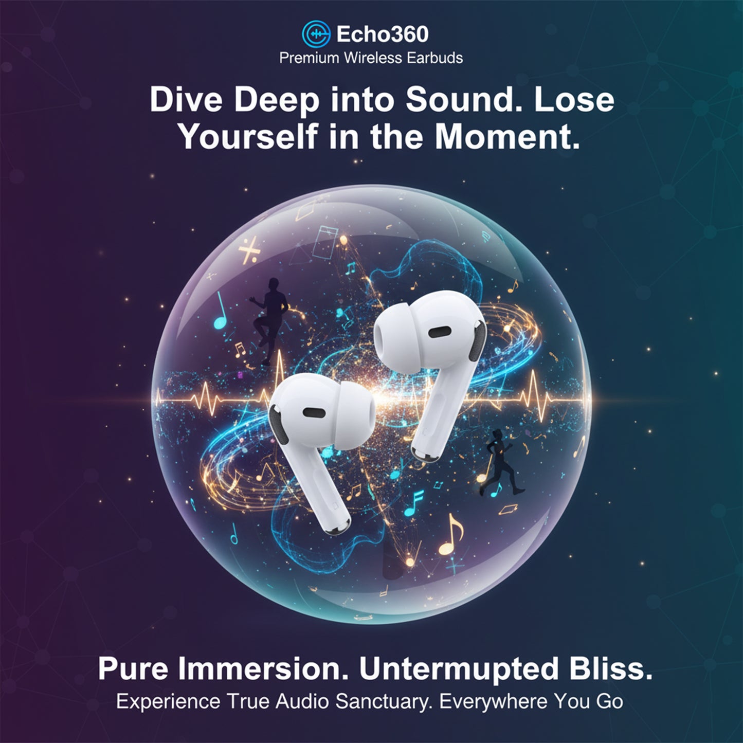 Echo360 Premium Wireless Earbuds: Next-Generation Audio